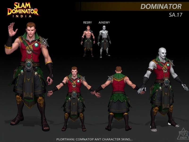 Regional Skins for Rickshaw Raju and Beach Babe Anjali Slam Dominator India Regional Character Skins